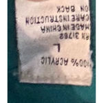 Vintage Eileen & Company Green Mock Neck Fair Isle Knit Argyle Sweater Sz Large Photo 6