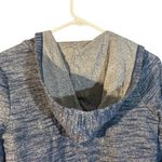 NYDJ Heathered Blue Hooded Opened Waterfall Draped Jacket Women Sz XS Photo 4