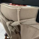 Lark & Grey Jogger Pants Beige Elastic Waist Women's Loungewear Size M Photo 2