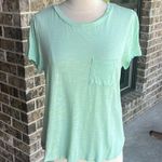 belle du jour Comfy Green Pocket Flowy Top Floral Back Photo 5