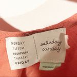 Anthropologie Saturday Sunday Medium Orange Gauze Criss Cross Back Aurelia Top Photo 4