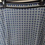 Max Studio  Retro Euro A-Line Skirt Blue Black White Geometric Pattern Small Photo 5