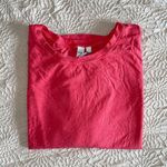 Zella Z by Womens Crop Top Shirt Short Sleeve Crewneck Hi Low Red Medium NWT Photo 3