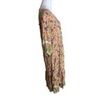 Rusty Dusty Boho Floral Maxi , 3/4 Puff Sleeve Dress Womens Size Medium Photo 8
