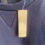 J.Crew NWT  Navy & Black Fringe Bottom Sweatshirt Photo 4