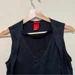 Nike  Flowy Back Tank Top Mixed Media Streetwear Athleisure Black Size Small S Photo 4