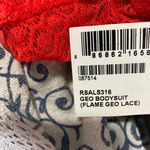 American Apparel GEO BODYSUIT (FLAME GEO LACE) Photo 3