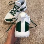 Nike Women’s White and Green Basketball Shoes/Sneakers Photo 2