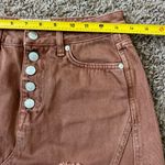 We The Free FREE PEOPLE   Denim Buttoned Mini Skirt Sz 26 Photo 7