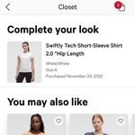 Lululemon Swiftly Tech Short Sleeve White Photo 6