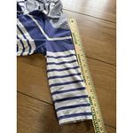 Tommy Bahama Womens 1/2 Zip Pullover Size M White & Blue Striped Long Sleeve Photo 5