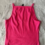 EXPRESS NWOT Hot pink square neck bodysuit Photo 3