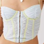 Urban Outfitters OUT FROM UNDER MODERN LOVE CORSET TOP IN LIGHT BLUE. SIZE M Photo 0