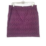Fat Face Jennie Ikat Purple Patterned Mini Skirt 10 Photo 2