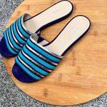 Botkier Sz 6  Marley Ultramarina leather slides New $148 MSRP Photo 3