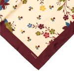 Veronica Beard NWT  Capucine Silk Scarf in Ecru Floral Multi Photo 1