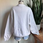 Vintage God Bless America Flag Sweatshirt USA Patriotic Pullover White XL Photo 1