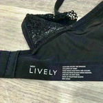 Lively Black Wired Bra Convertible Straps Elastic Band Lace Detailing Size 34DD Photo 4