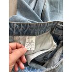 High Rise Denim Skirt Womens Size Medium Slit Southwestern Western Desert Boho Blue Photo 8