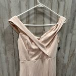 Lulus NWT Lulu’s Song Of Love Blush Pink Off The Shoulder Bridesmaid Dress Photo 3