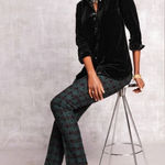 Talbots  black watch Tartan slim ankle pants sz 6 Photo 0