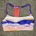 Lululemon True Self Bra - Bleacher Stripe White Iris Flower / Blush Quartz Photo 0