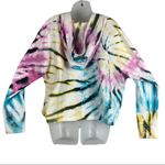 Vintage Havana  Hoodie Cropped Multi -Colored Pastel Tie Dye Size Medium NWT Photo 9