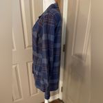 Newport News  vintage navy/purple plaid women’s blazer with pockets. Size M. Photo 5