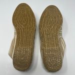 Saks 5th Avenue Blue by Saks Fifth Avenue Striped Espadrille Flats Size 10 Cream Tan Photo 9