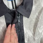 Simply Vera, Vera Wang Simply Vera Vera Wang kimono Coat Drawstring Waist Full Zip Gray, Black Trim S Photo 7