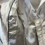 Kenar  Cream Trench Coat with Button Detail Medium Photo 5