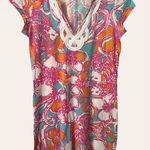 Lilly Pulitzer  Pink Brewster Floral Print Short Sleeve Mini Dress Size XS Photo 3