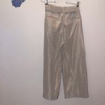 Gap Hi-Rise Drapey Iconic Khaki Dress Pants Pleated Belted Pockets Satin Photo 5