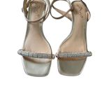 Badgley Mischka  Jewel Sandals Size 7.5 Rose Gold Kitten Heel Open Toe Photo 4