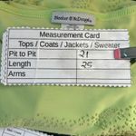 Vintage Womens Blouse Size XL Lime Green Stretchy Knit Sparkle Bling USA Made Photo 7