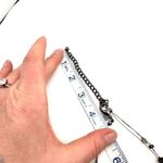 Chico's Chico’s three strand black‎ stone speckled necklace career chic dainty Photo 6