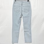 ASOS New Design Raw Hem Skinny Jeans Vintage Light Wash Stretch Denim Size 28 Photo 7