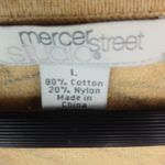 Mercer Street L Black Gold Roses Cardigan Sweater Size L Photo 2