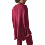 Free People  Intimately‎ C.O.Z.Y Pullover Extra Small/Small Burgundy GUC Photo 1