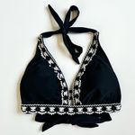 Kona Sol  Black Crochet Detail Bikini Top Photo 0