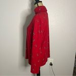 Karen Scott Size L Red Ski Penguin Winter Mock Neck Cotton Blend Shirt Grandma Photo 8