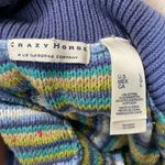 Liz Claiborne Crazy Horse  Blue Striped Cardigan Sweater Size L Photo 1