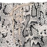 Pam & Gela Snake Print Shorts Lace Up Back Cotton Blend Women’s Size 25 Photo 2