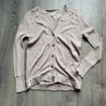 Gilded Intent  By Buckle Womans Button Down Factory Distressed Sweatshirt Small Photo 0