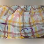 CINQ A SEPT Astor Plaid Poplin Midi Dress Hi Low Tiered Size 8 *Flaw* Photo 9