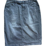 Lane Bryant Womens Vintage Gray Wash Embellished Pocket Denim Jean Skirt - 14 Photo 0