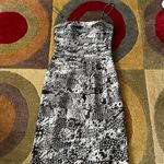 JS Collections Nordstrom Black and White Animal Print Spaghetti Strap Dress 6 Photo 0
