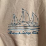 Wild Fable  Crewneck Sweatshirt Cream Embroidered Photo 1