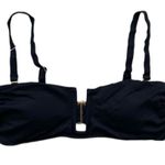 ANDIE Cartagena Convertible Plunge Bikini Swim Top in Black M NWT Photo 3