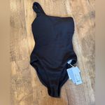 Seafolly NWT  Australia One Shoulder One Piece swimsuit Black Photo 1